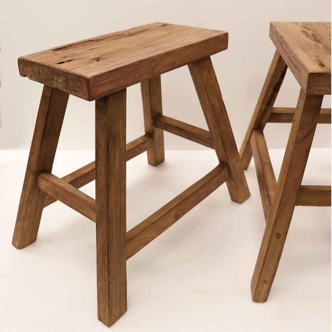 La Palma Teak Outdoor Stool - Rectangle