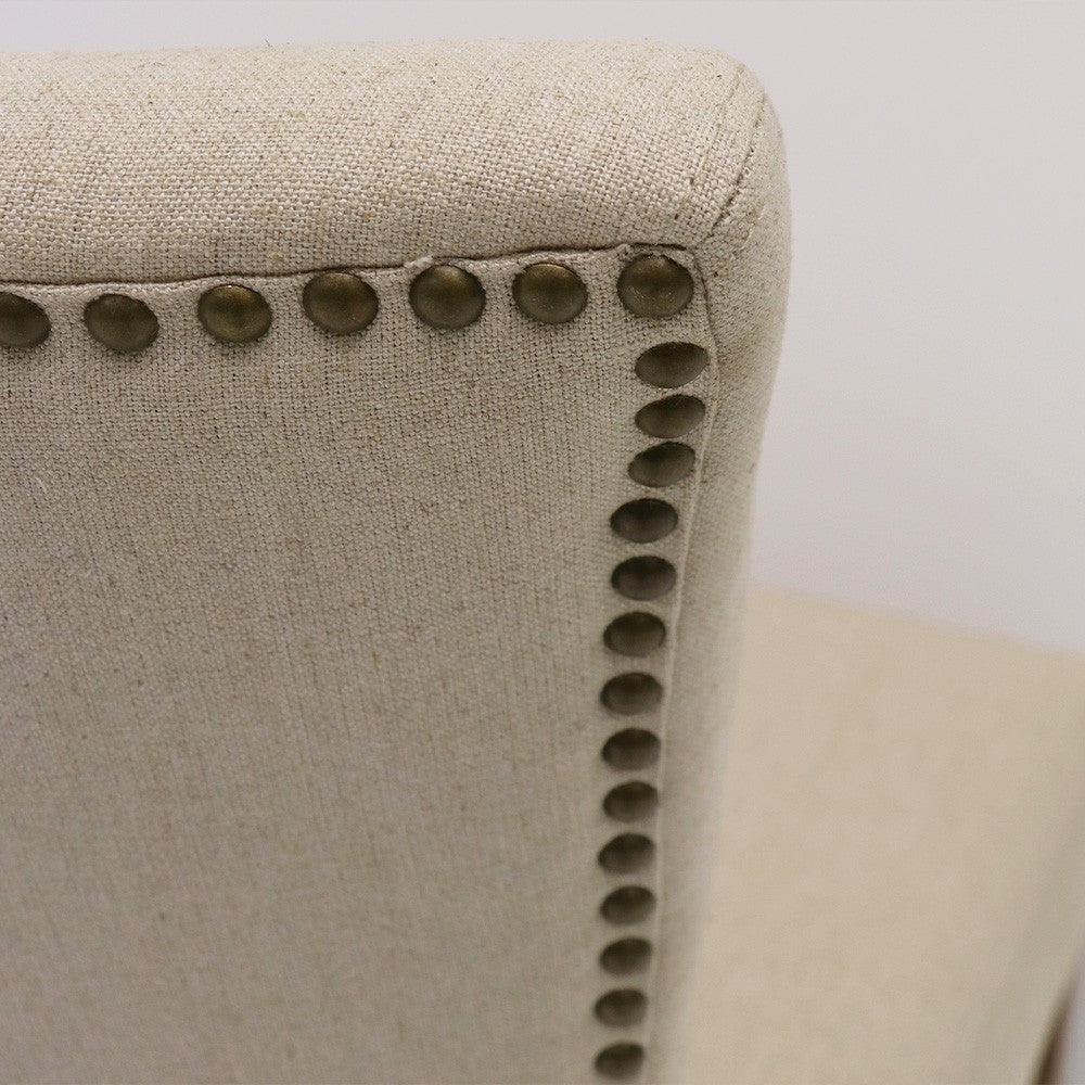 Crown Natural Linen Dining Chair