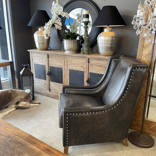 Artwood AW44 Leather Armchair - Fudge