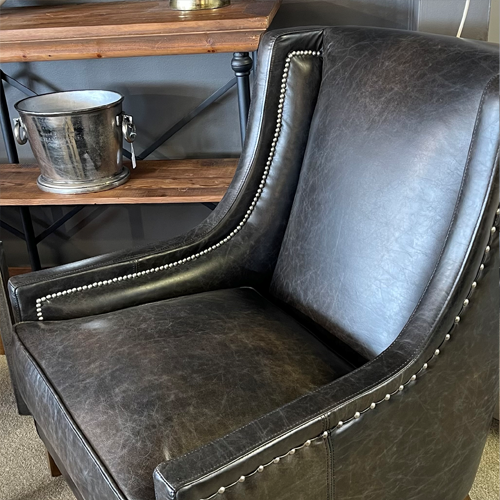 AW44 Fudge Leather Armchair