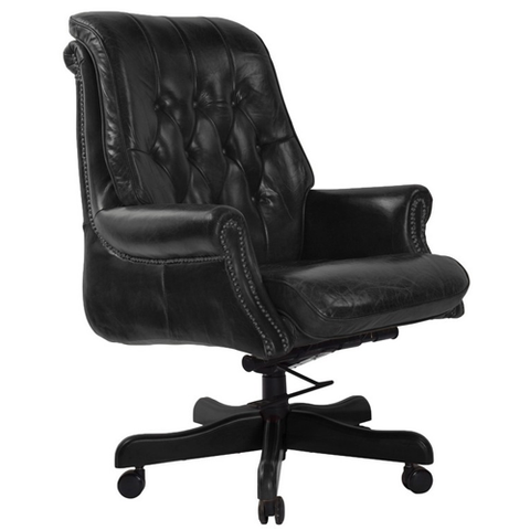 Culver Oak Swivel Office Chair