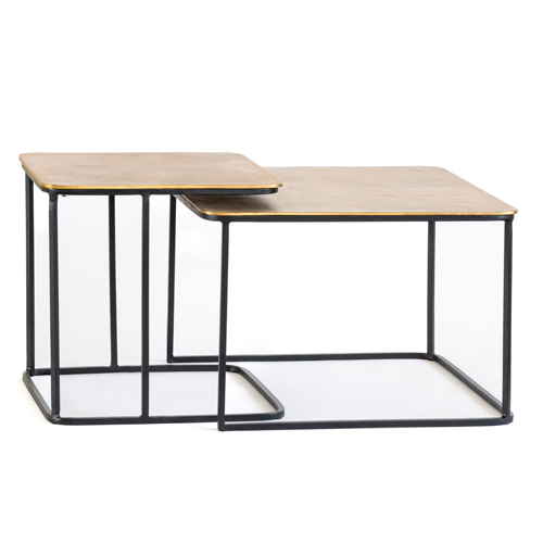 Aritzia Metal Coffee Tables  - Set of 2