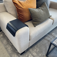 Sofa Arm Side Table - Black