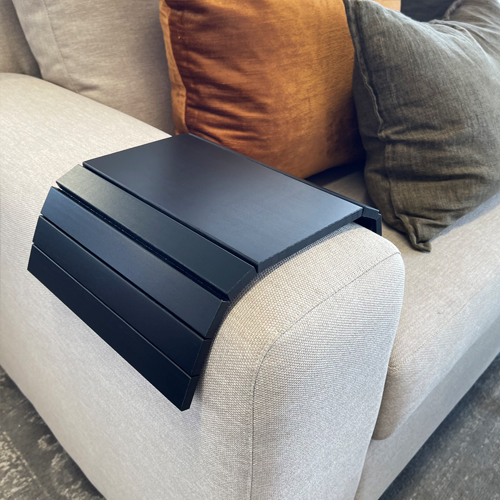 Sofa Arm Side Table - Black