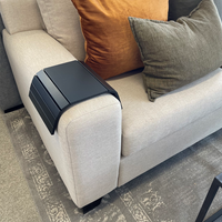 Sofa Arm Side Table - Black