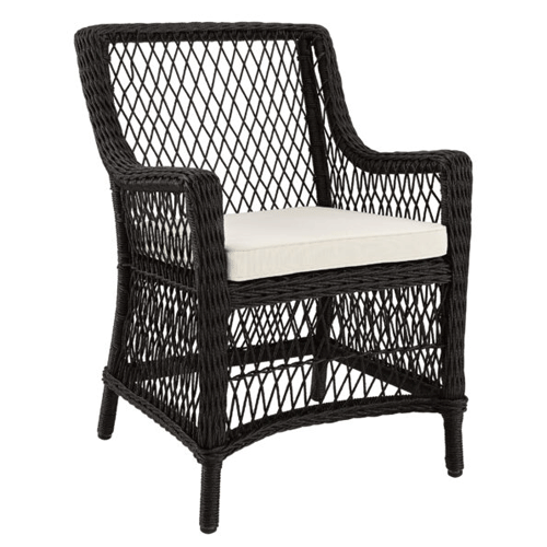 Artwood Marbella Outdoor Dining Chair - Black Twist