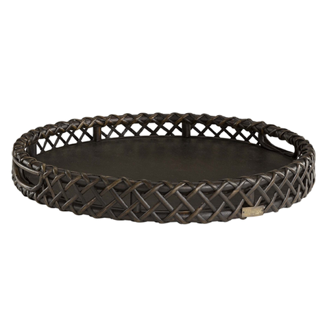 Artwood Rattan Serving Trays - Set of 2
