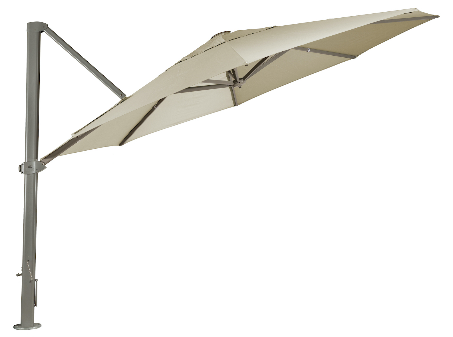 Shelta Asta 4 Metre Cantilever Outdoor Umbrella - O'bravia™ Fabric Taupe