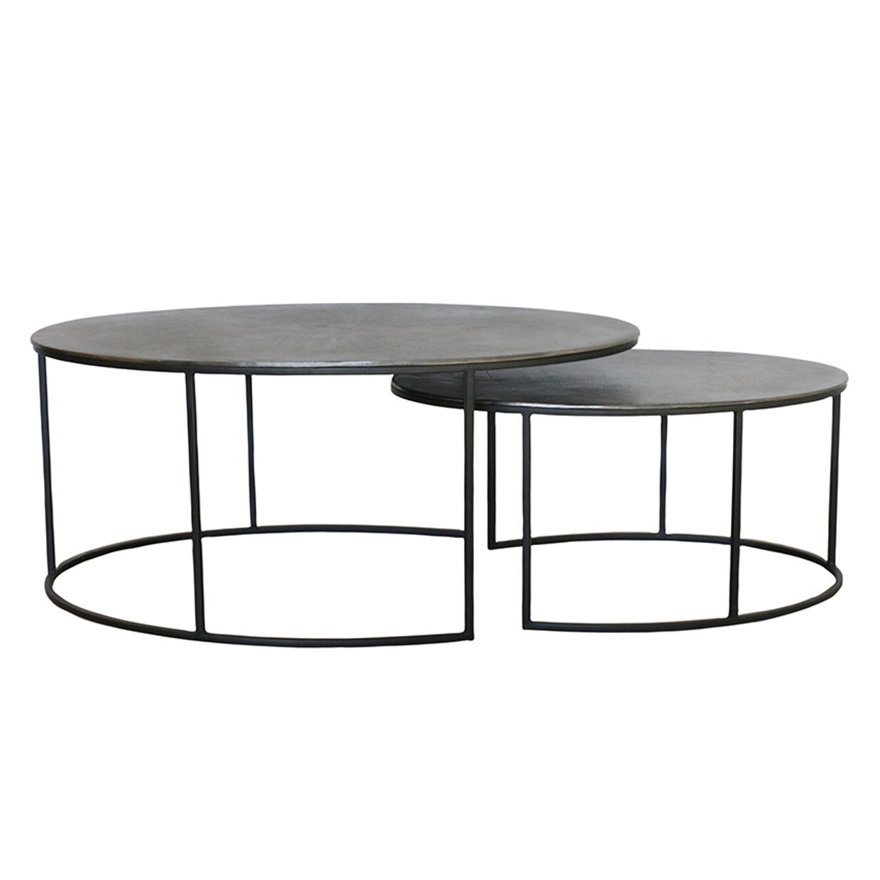 Odessa Nest of 2 Oval Coffee Tables