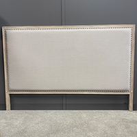 Bambury Oak & Linen Headboard - King / Super King