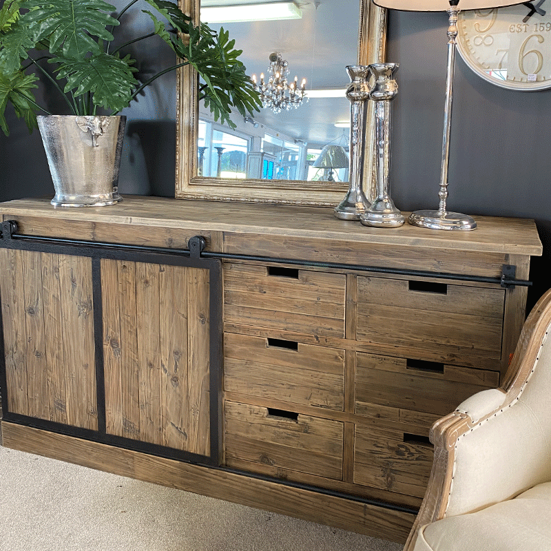 Barrett Sideboard with Barn Sliding Door