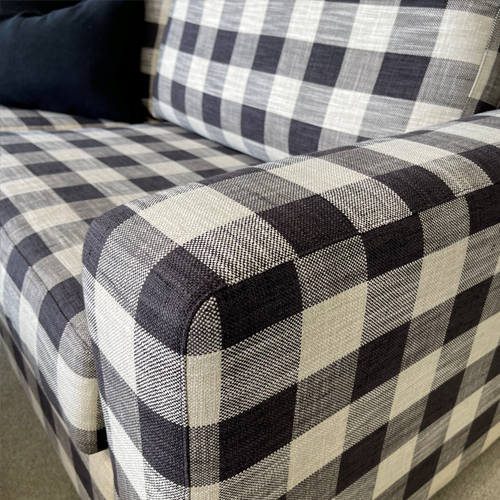 Bellamy 3 + 2.5 Seater - Check Fabric - NZ Made