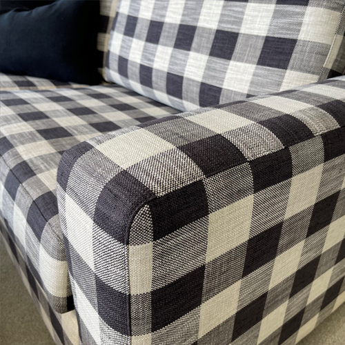 Bellamy 2.5 Seater Sofa - Check Fabric - NZ Made