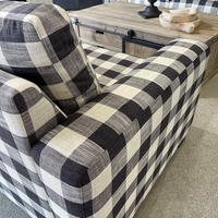 Bellamy 2.5 Seater Sofa - Check Fabric - NZ Made