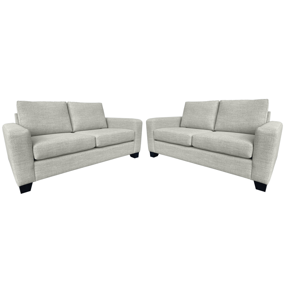 Bellamy 3 + 2.5 Seater Lounge Suite - NZ Made - Weave Fabric