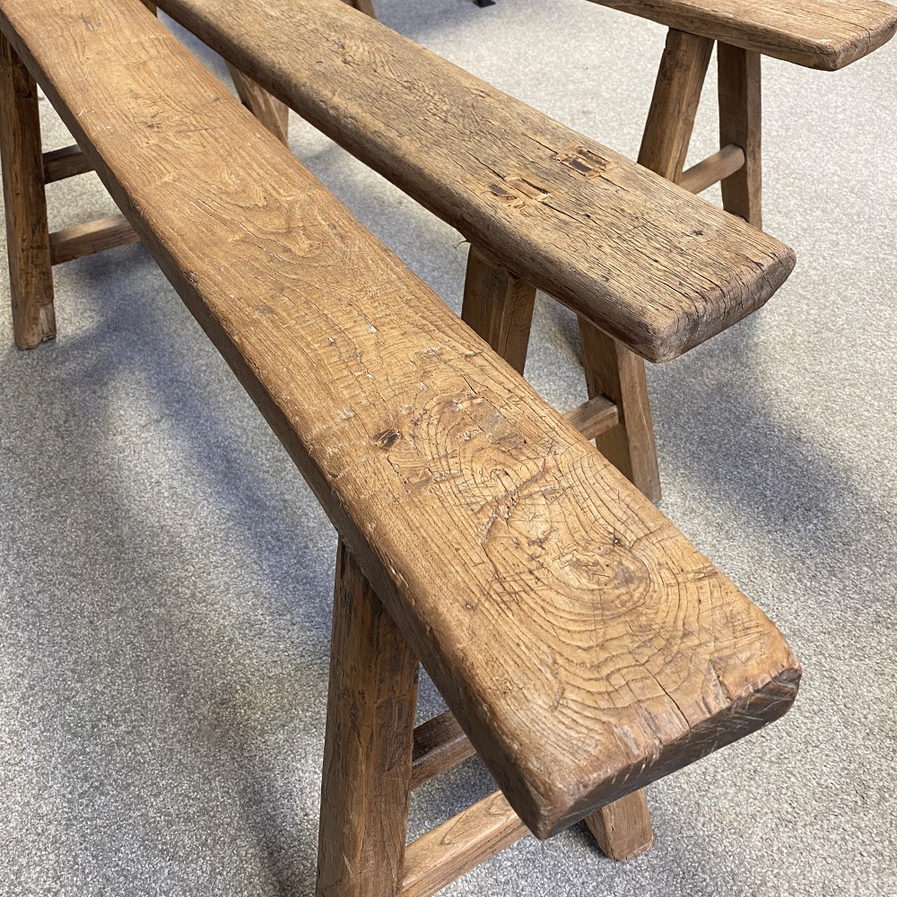 Rustic Wooden Original Bench Seat