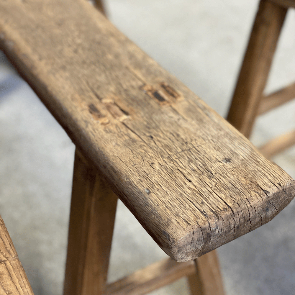 Rustic Wooden Original Bench Seat