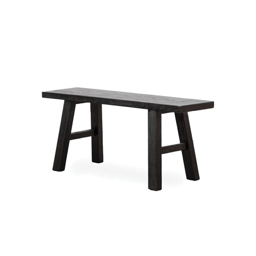 Pavia Elm Bench - 110cm - Black