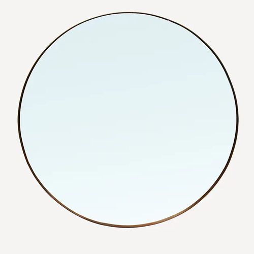 Bouvier 110cm Round Mirror - Copper Finish