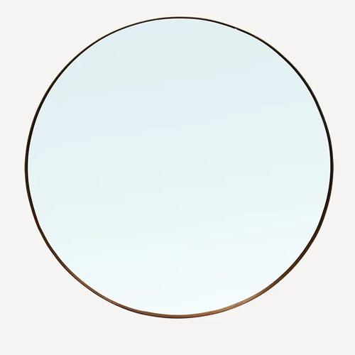 Bettina Round Mirror - Copper Finish - 110cm