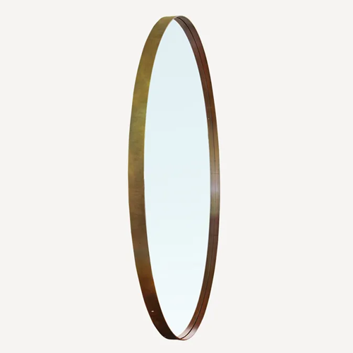 Bouvier 110cm Round Mirror - Copper Finish