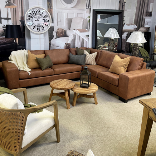 Bronson Corner Lounge Suite NZ Made Eastwood Fabric