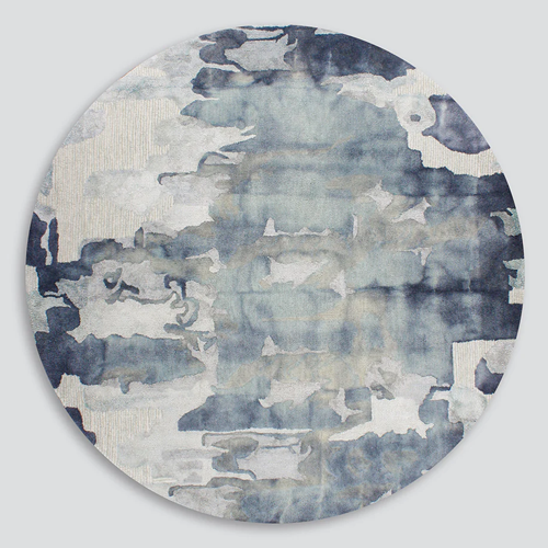 Cape Brett Round Rug - Marine - 210cm