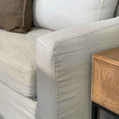 Cape Cod 2.5 Seater Linen Slip Cover  Sofa - Light Grey