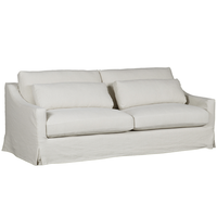 Cape Cod 3.5 Seater Linen Slip Cover Sofa - Natural Linen
