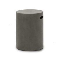 Concrete Pipe Side Table/Stool - Grey