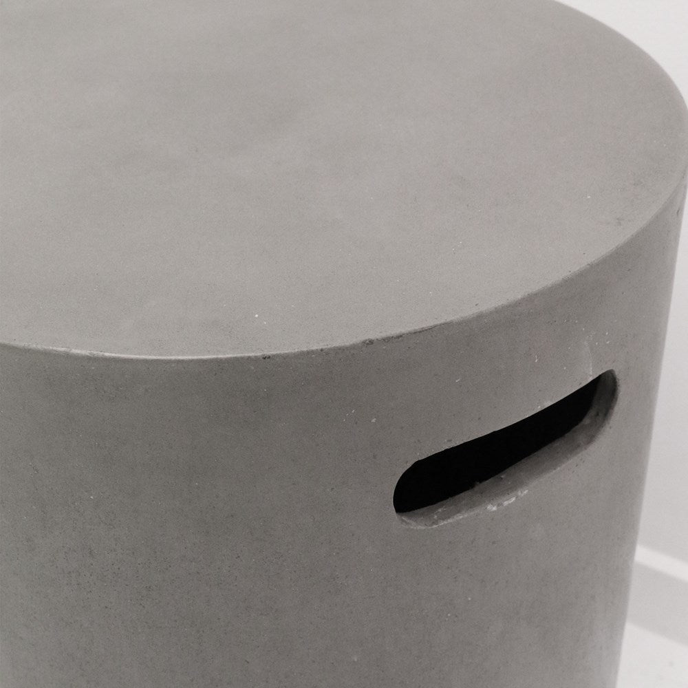 Concrete Pipe Side Table/Stool - Grey
