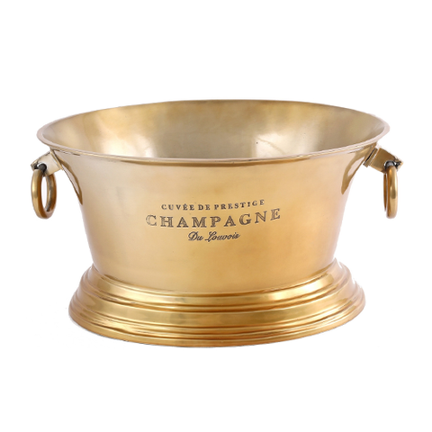 Romanee Large Wine Bucket - Aged Gold