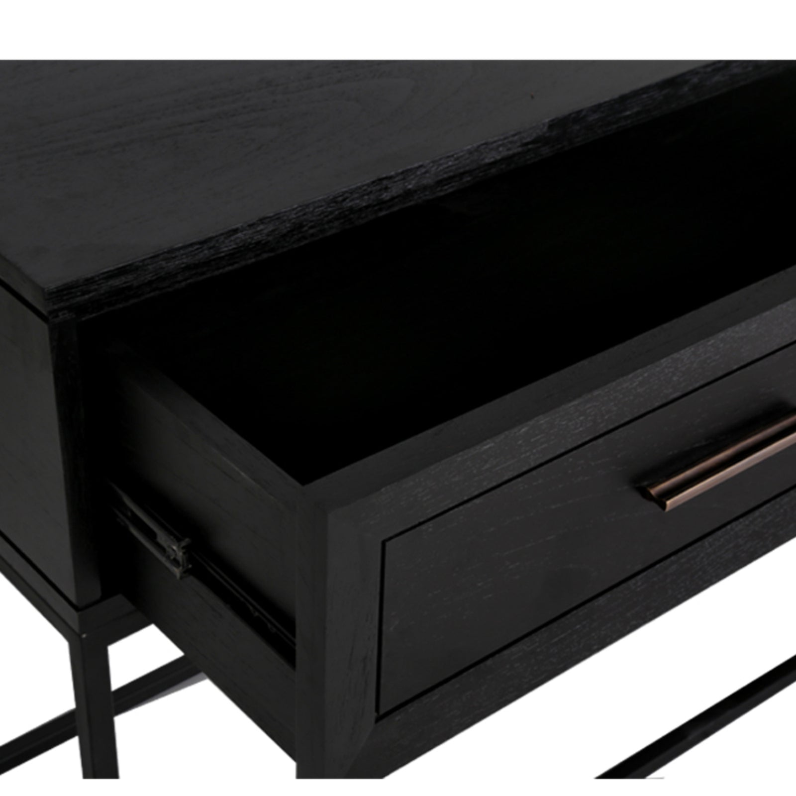 Dallas Black Console Table - 1 Drawer