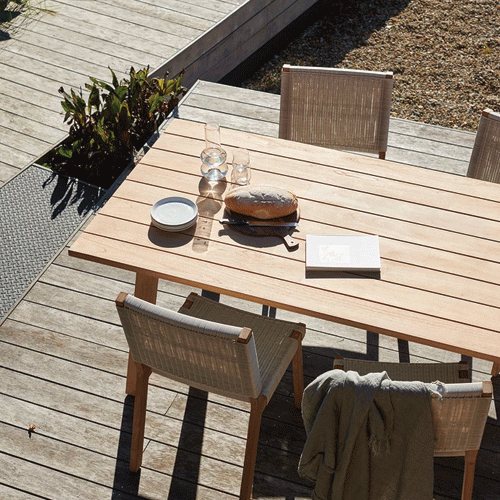 Devon St Clair Teak Outdoor Dining Table - 2200