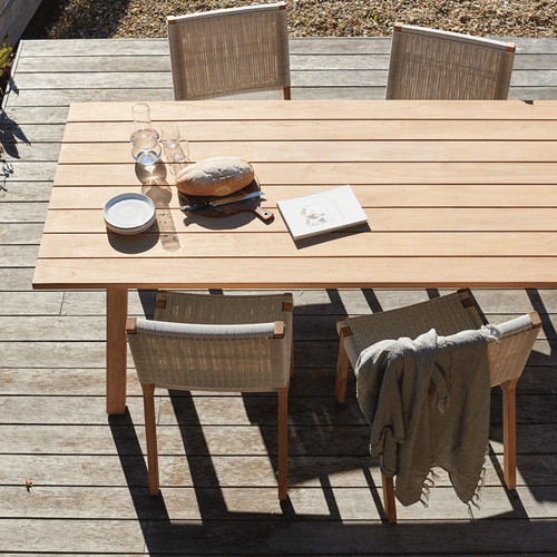 Devon St Clair Teak Outdoor Dining Table - 2200