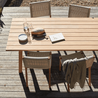 Devon St Clair Teak Outdoor Dining Table - 2200