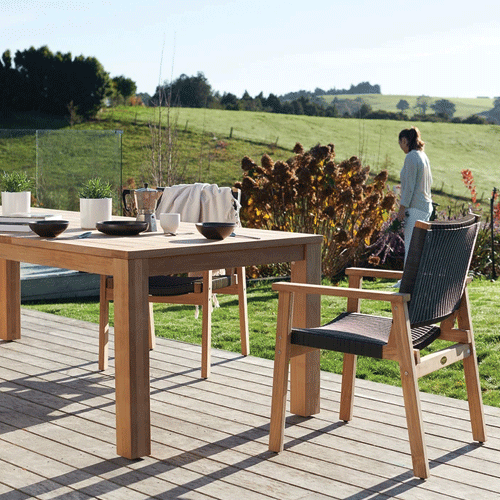 Devon Waipuna Outdoor Dining Chair - Shadow Grey
