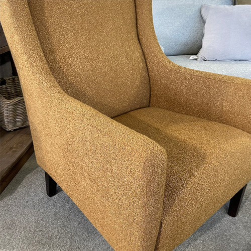 Durham Chair NZ Made Fontaine Mustard Greenslades Furniture