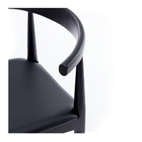 Elbow Dining Chair - Black Oak + Black Seat