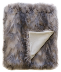 Heirloom Luxurious Faux Fur Throw -  Mountain Hare