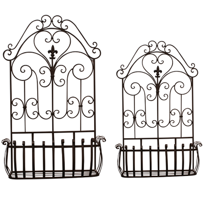 Georgian Garden Wall Planters - Set of 2
