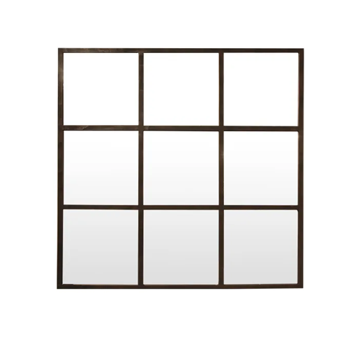 Square Iron Grid Mirror - 1000 