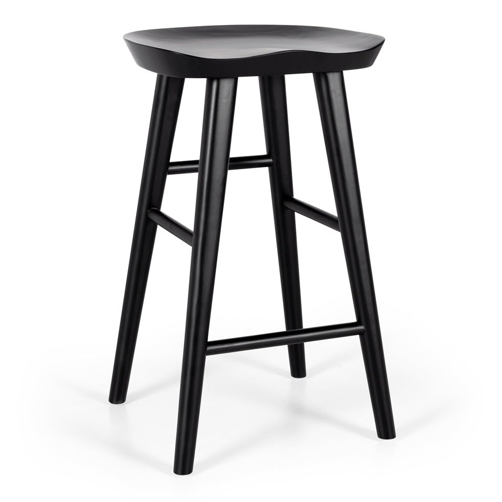 Fuji Oak Barstool - Black