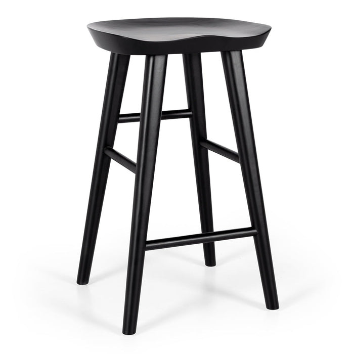 Fuji Oak Barstool - Black