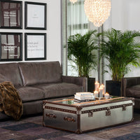 Halo Watson Trunk Coffee Table - Brushed Steel