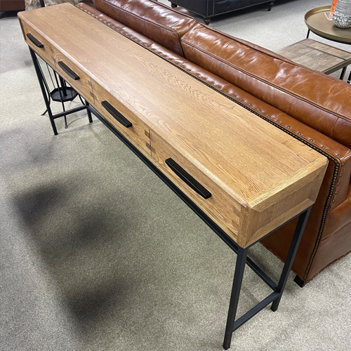 Hartley Console Table - 4 Drawer - Natural Oak