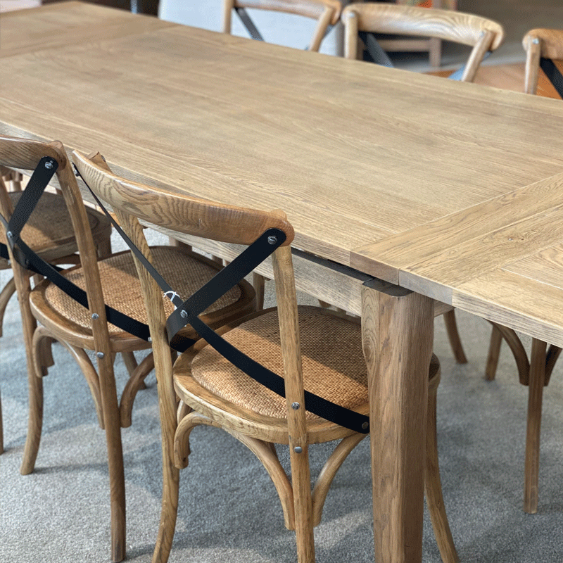 Hartley Double Extension Dining Table - 1.8m - 2.3m - 2.8m