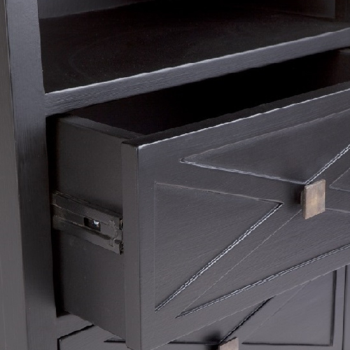 Havana Bedside Table Black Greenslades Furniture