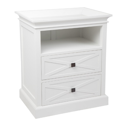 Havana Bedside Table Ivory Greenslades Furniture