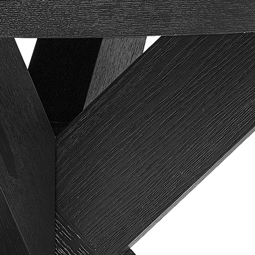 Artwood Hunter Round Dining Table - Black - 130cm